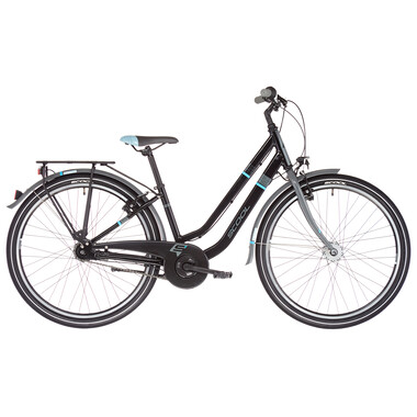 Bicicletta da Città S'COOL CHIX TWIN Alluminio 7V 26" Nero/Blu 2022 0